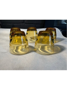 Unbranded Amber Glass Tumblers Set of 5, One Size
